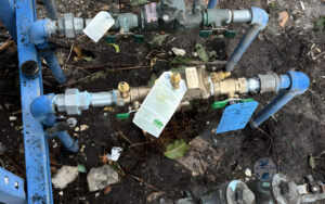 backflow prevention device installed on a Hollywood Florida plumbing system